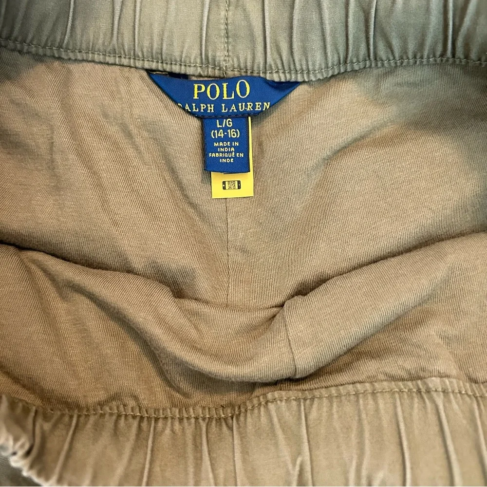 💚 Polo Ralph Lauren Green Half-Zip‎ Sweater + Olive Jogger Pants Bundle
